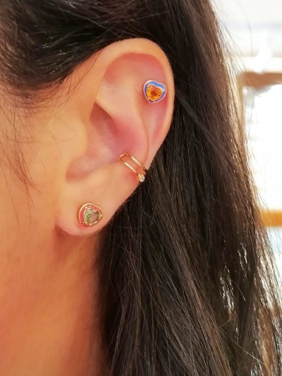 Corazones Coloridos de Zafiros