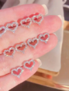 Aretes Corazones Brillantes