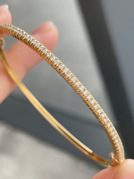 Pulsera cana de diamantes