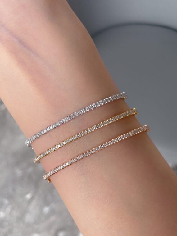 Pulsera cana de diamantes