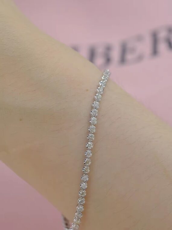 Pulsera tennis de diamantes