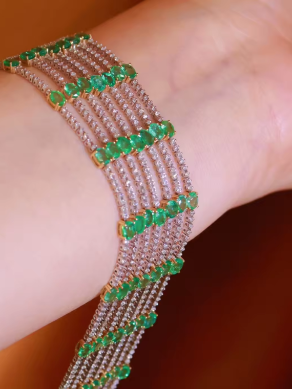 Pulsera Combinada de Piedras Preciosas