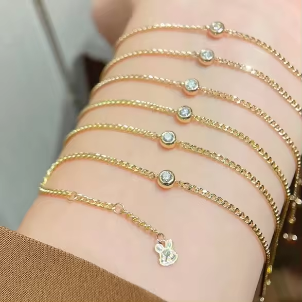 Pulsera Punto De Diamante