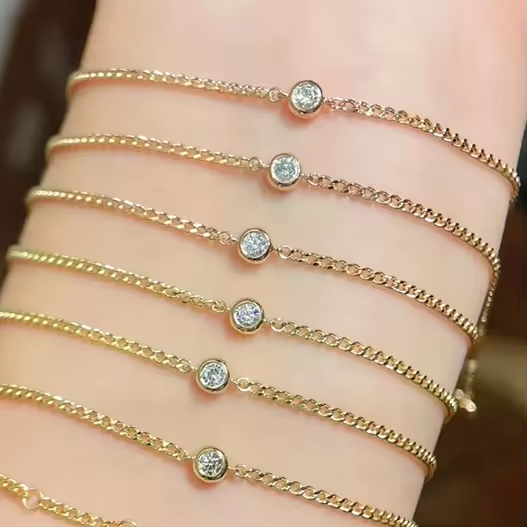 Pulsera Punto De Diamante