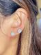 Aretes flores diarias de diamantes