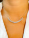 Collar brillantes biselados intercalados