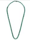 Collar elegante de gotas de esmeraldas y diamantes