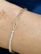 Pulsera mix tennis de diamantes y pulsera clip